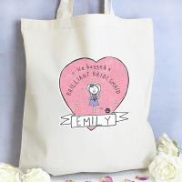 Personalised Purple Ronnie Canvas Tote Bag Extra Image 2 Preview